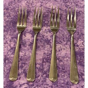 The Main Course MNF3 Dinner Forks Fork Korea Stainless Flatware Set of 4 Vintage